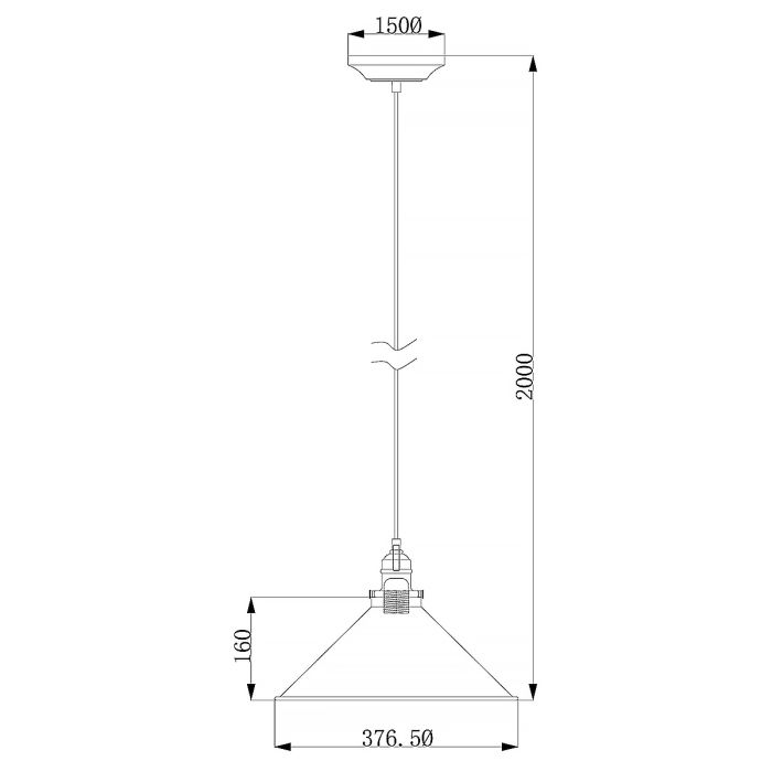 Provence 1 Light Pendant - Polished Nickel