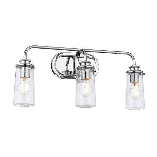 Braelyn 3 Light Wall Light – Polished Chrome