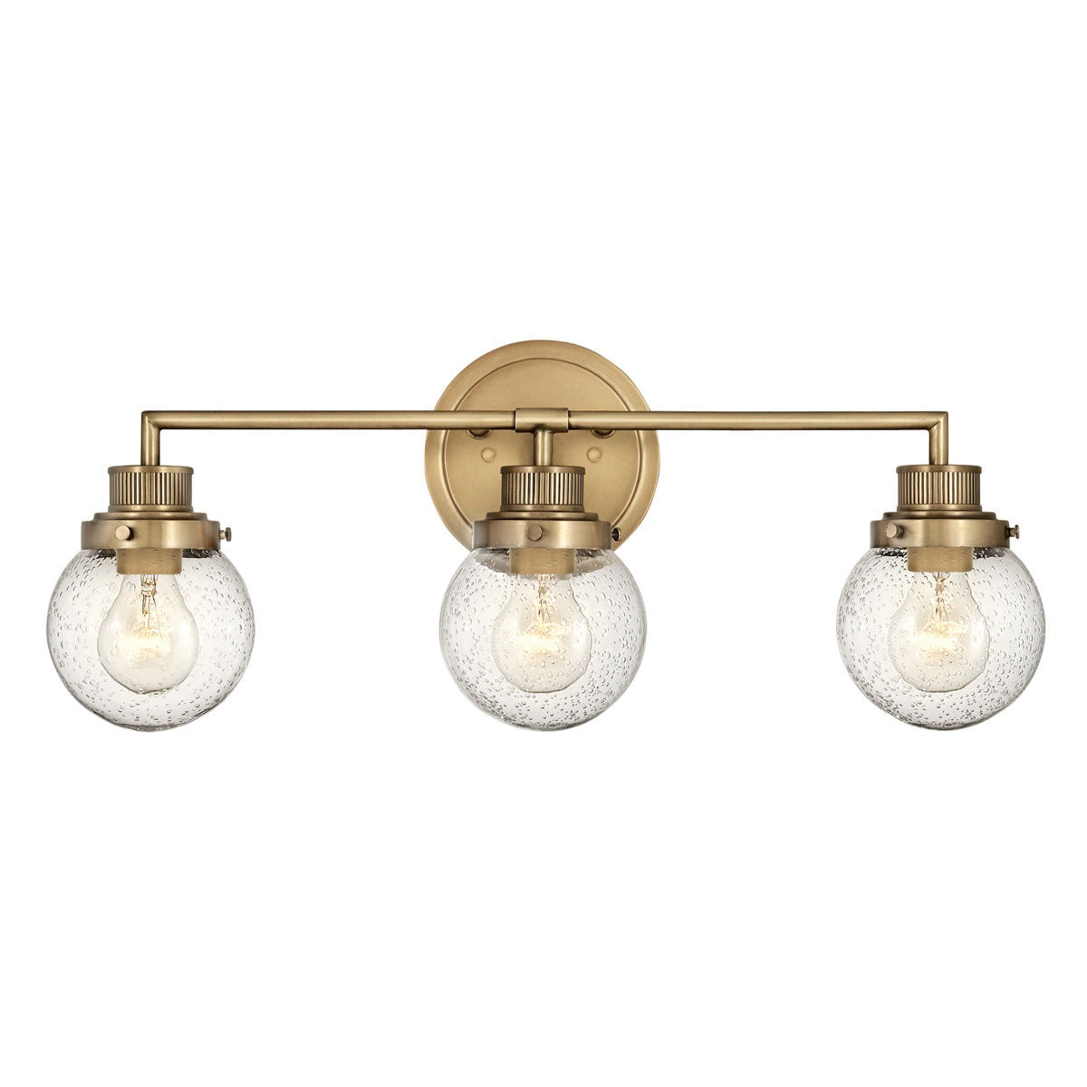Poppy 3 Light Wall Light – Brass