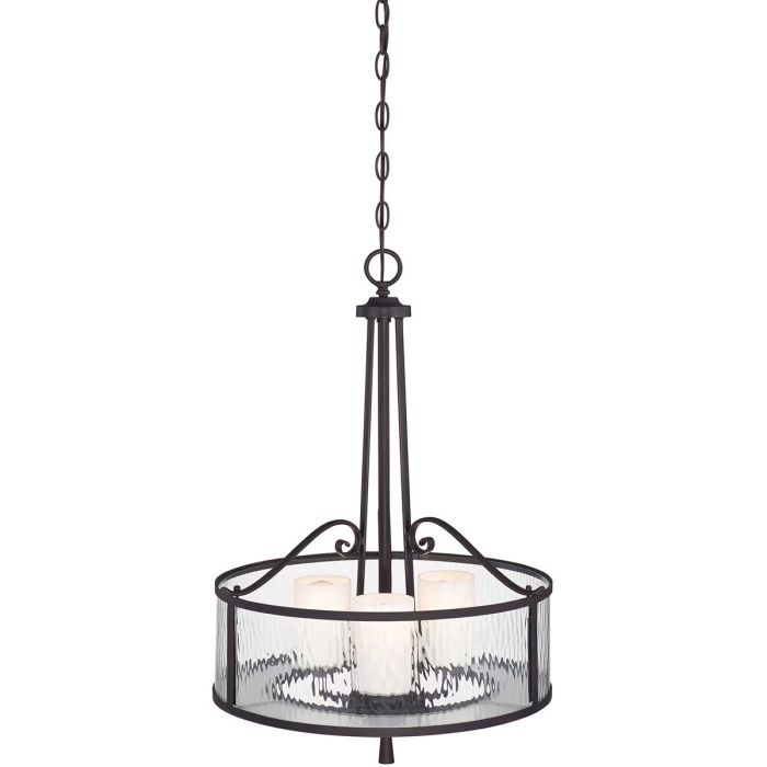 Adonis 3 Light Pendant - Dark Cherry