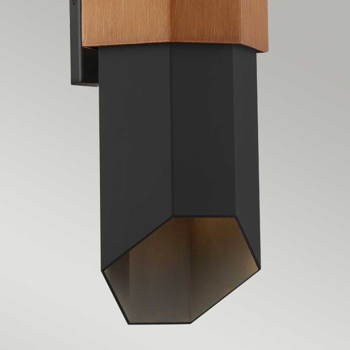 Chasm LED Wall Lantern - Large - Matte Black
