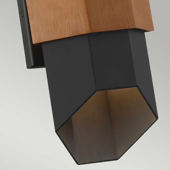 Chasm LED Wall Lantern - Medium - Matte Black