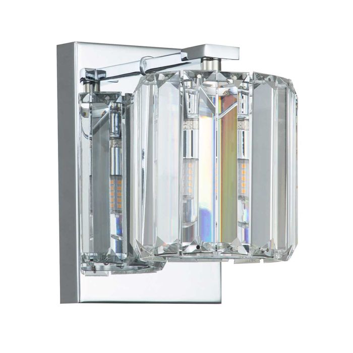 Divine 1 Light Wall Light - Polished Chrome