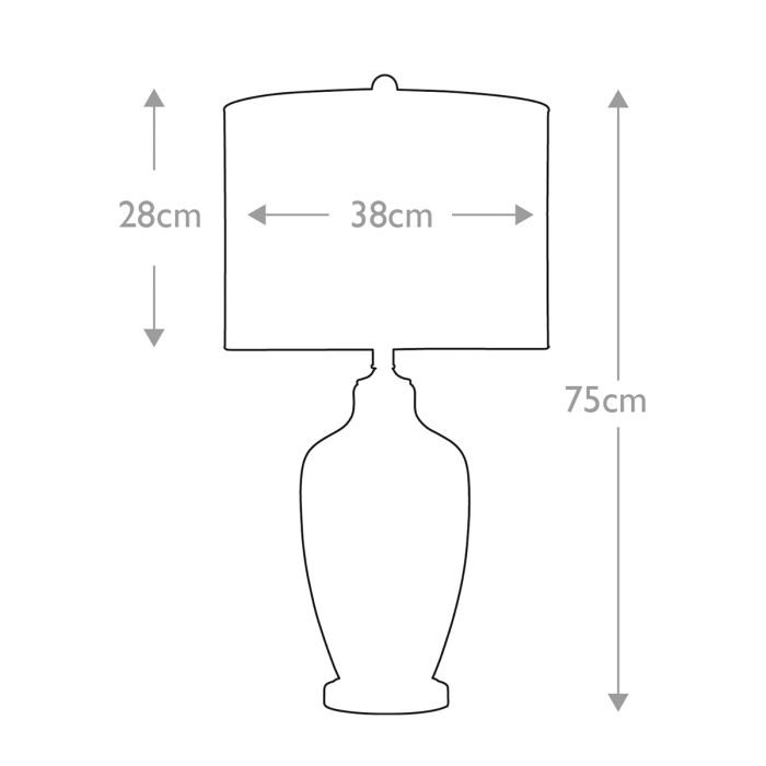 Nicolls 1 Light Table Lamp - Mercury Glass