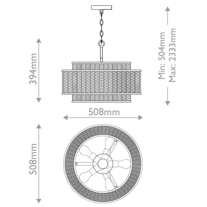 Teton 5 lt Pendant - Matte Black
