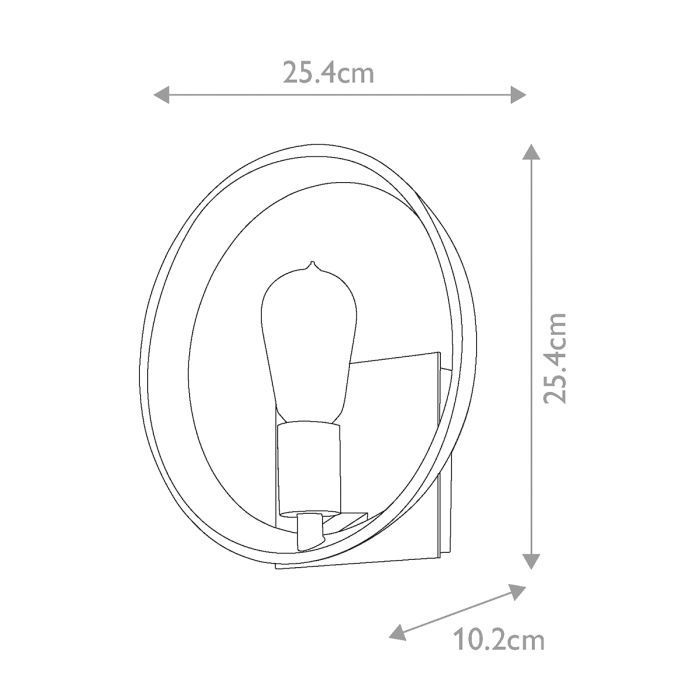Theater Row 1 Light Wall Light - Western Bronze