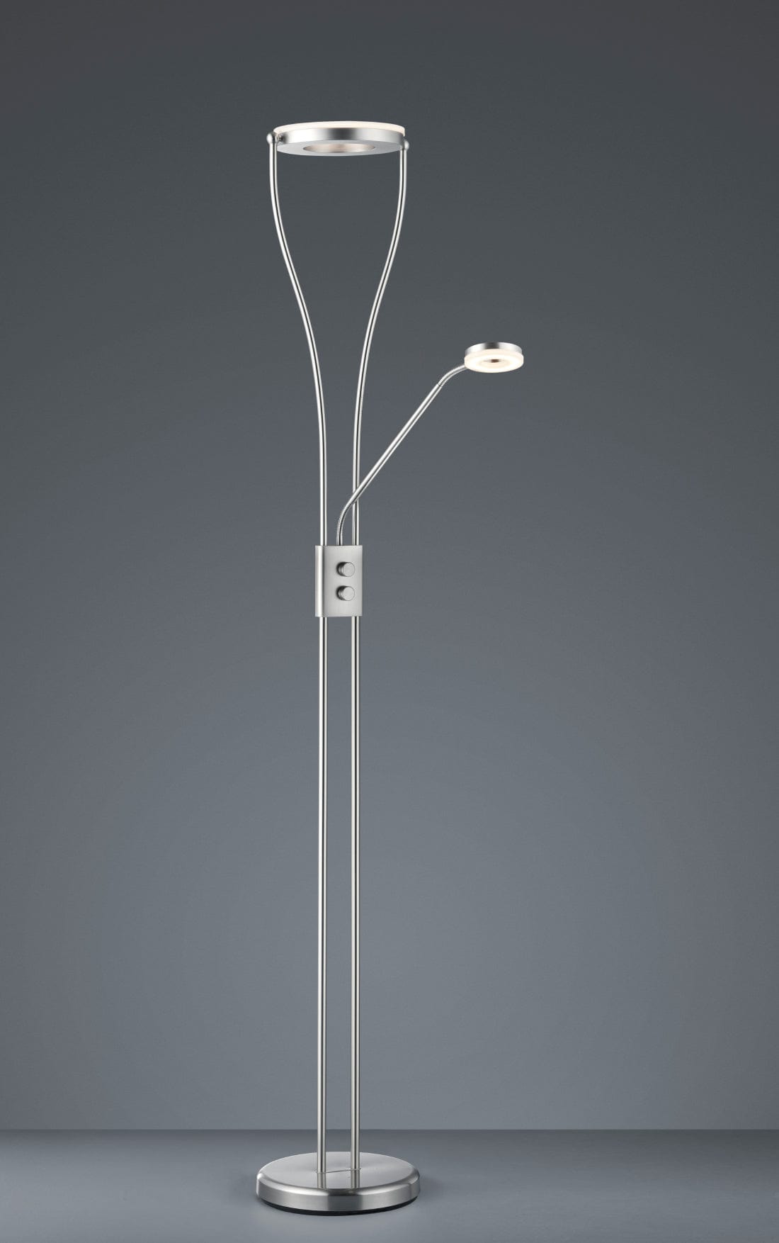 Reality Rennes - Floor lamp - Nickel Matt - Reality R42412107