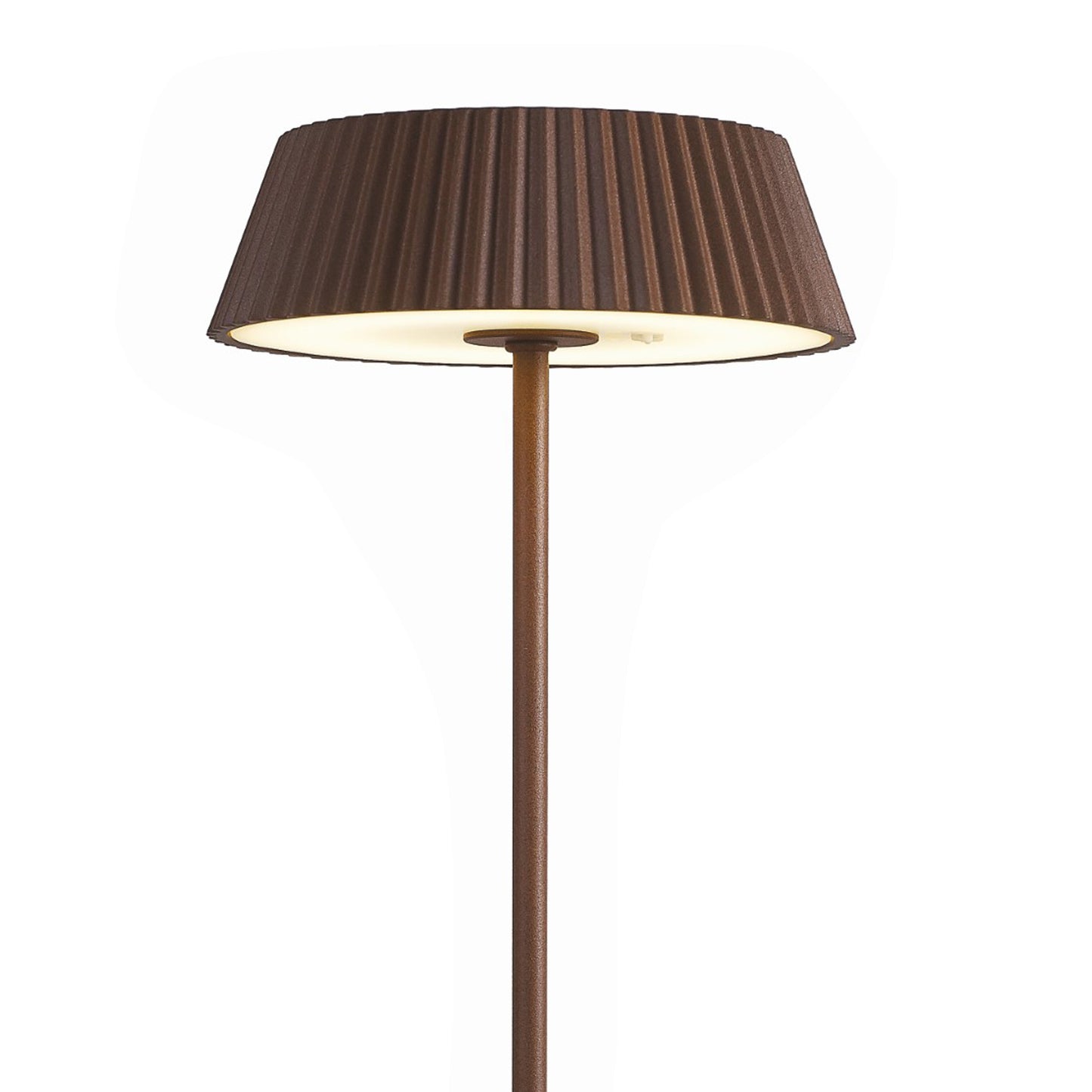 Relax Battery Operated Table Lamp , 2W LED, 3000K, 180lm, IP54, USB Charging Cable Included, Touch Dimmable, Rust Brown, 3yrs Warranty by Mantra