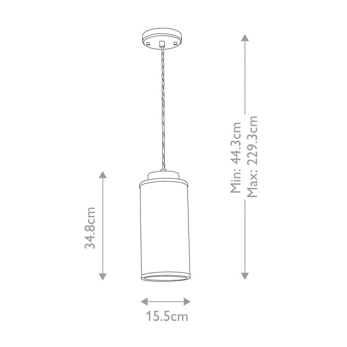 Reno 1 Light Pendant - Polished Nickel, Smoke Glass