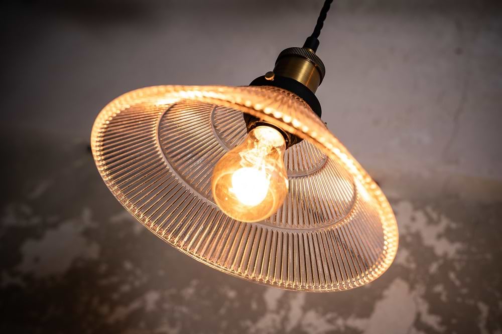 Romilly Tapered Etched Glass French Style Pendant Light - Soho Lighting