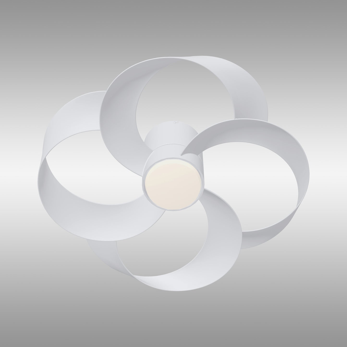 Rose 24W LED Dimmable Ceiling Light With Built-In 25W DC Reversible Fan, Remote Control 2700-5000K, 1800lm, White by Mantra
