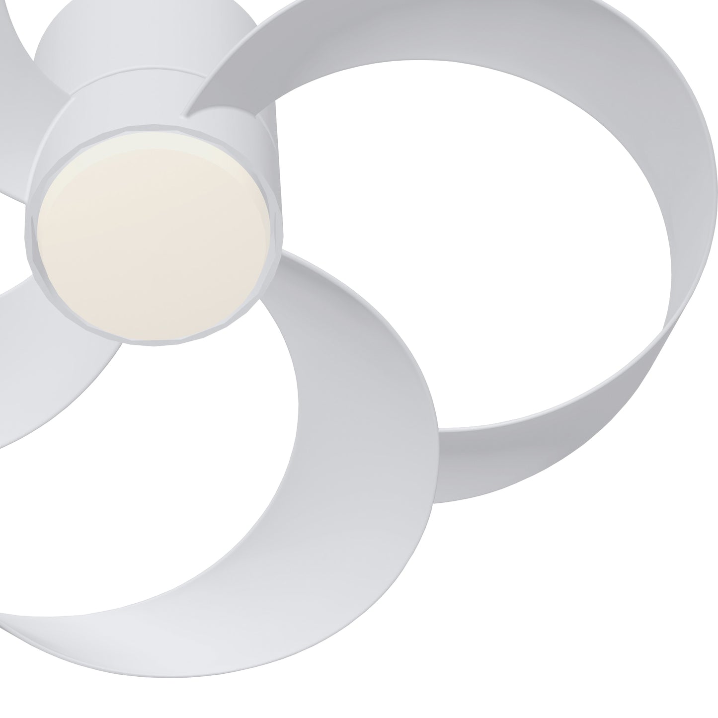 Rose 24W LED Dimmable Ceiling Light With Built-In 25W DC Reversible Fan, Remote Control 2700-5000K, 1800lm, White by Mantra