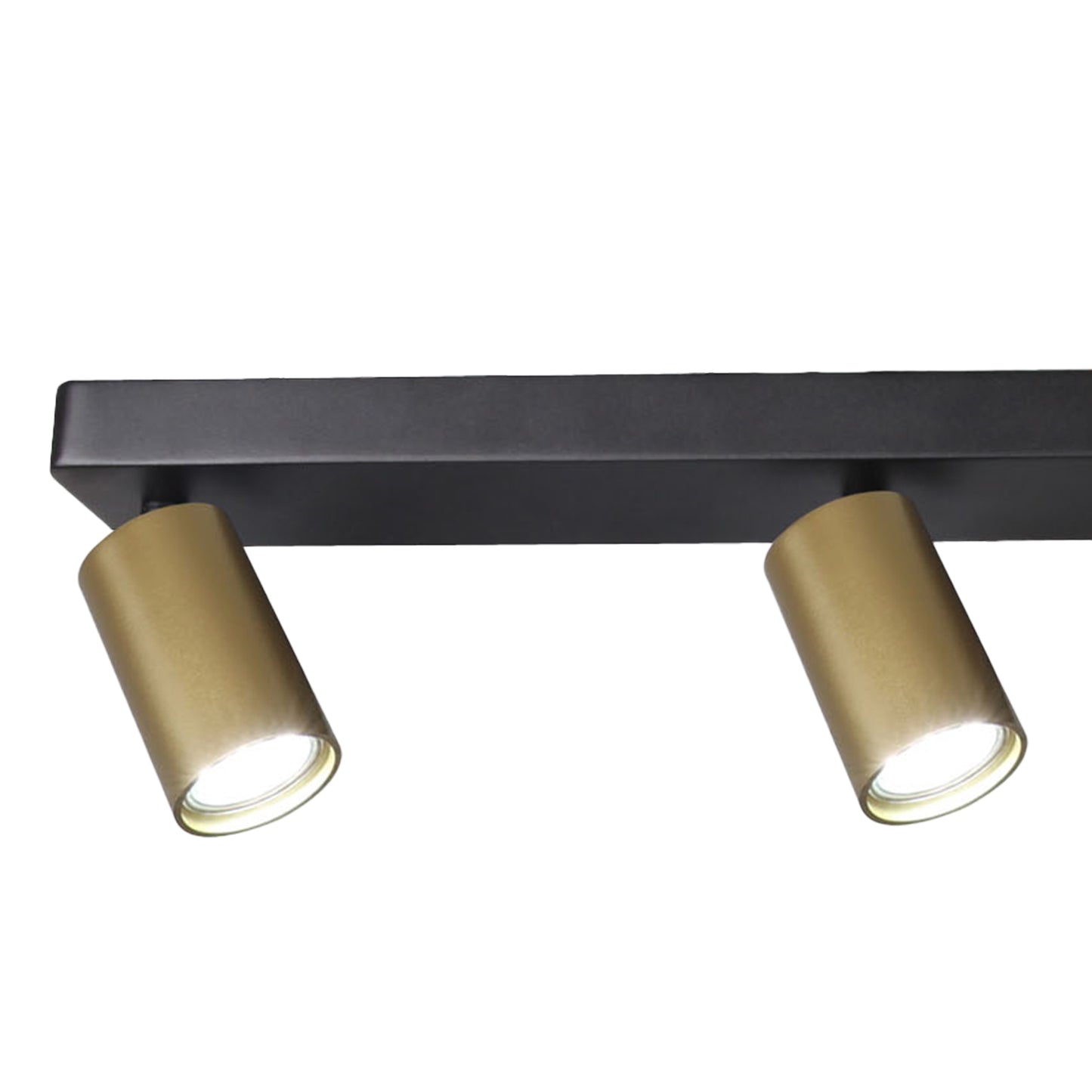 Sal Linear 4 Light Spotlight GU10, Satin Gold/Matt Black by Mantra