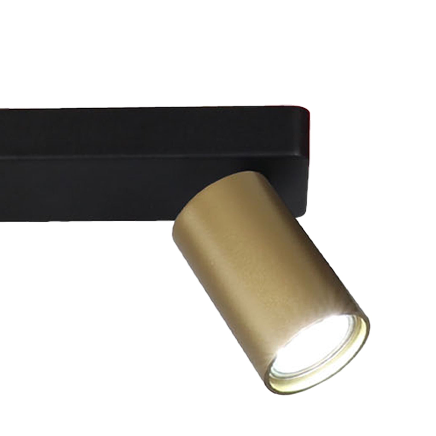 Sal Linear 2 Light Spotlight GU10, Satin Gold/Matt Black by Mantra