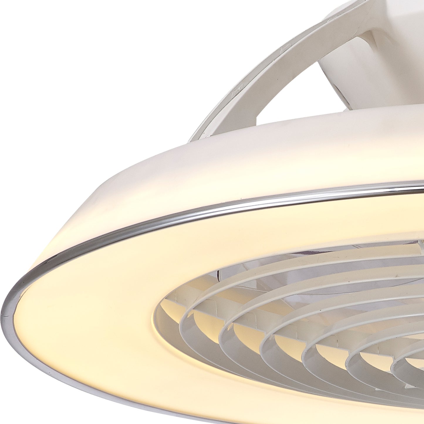 Samoa 70W LED Dimmable Ceiling Light With Built-In 35W DC Reversible Fan, White Finish c/w Remote Control, 5900lm by Mantra