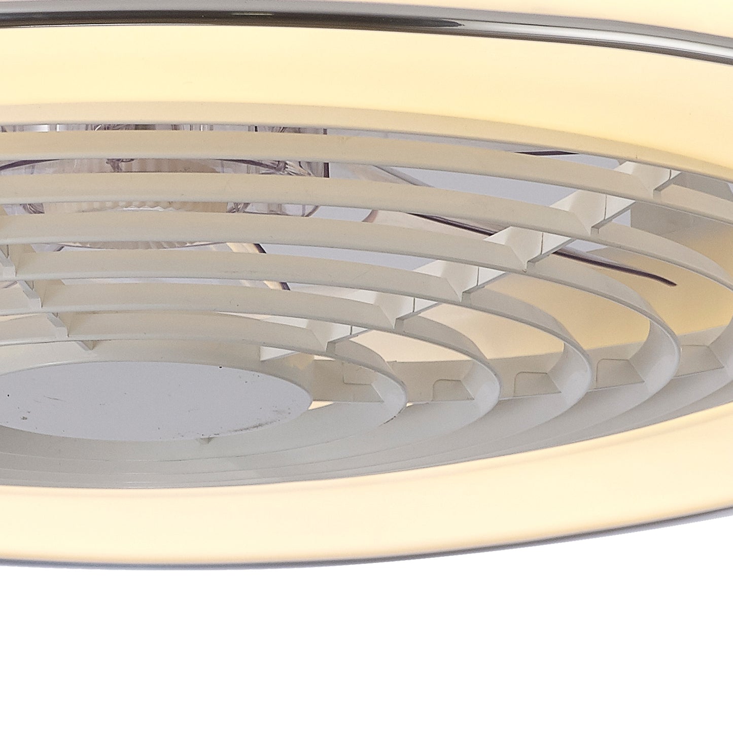 Samoa 70W LED Dimmable Ceiling Light With Built-In 35W DC Reversible Fan, White Finish c/w Remote Control, 5900lm by Mantra