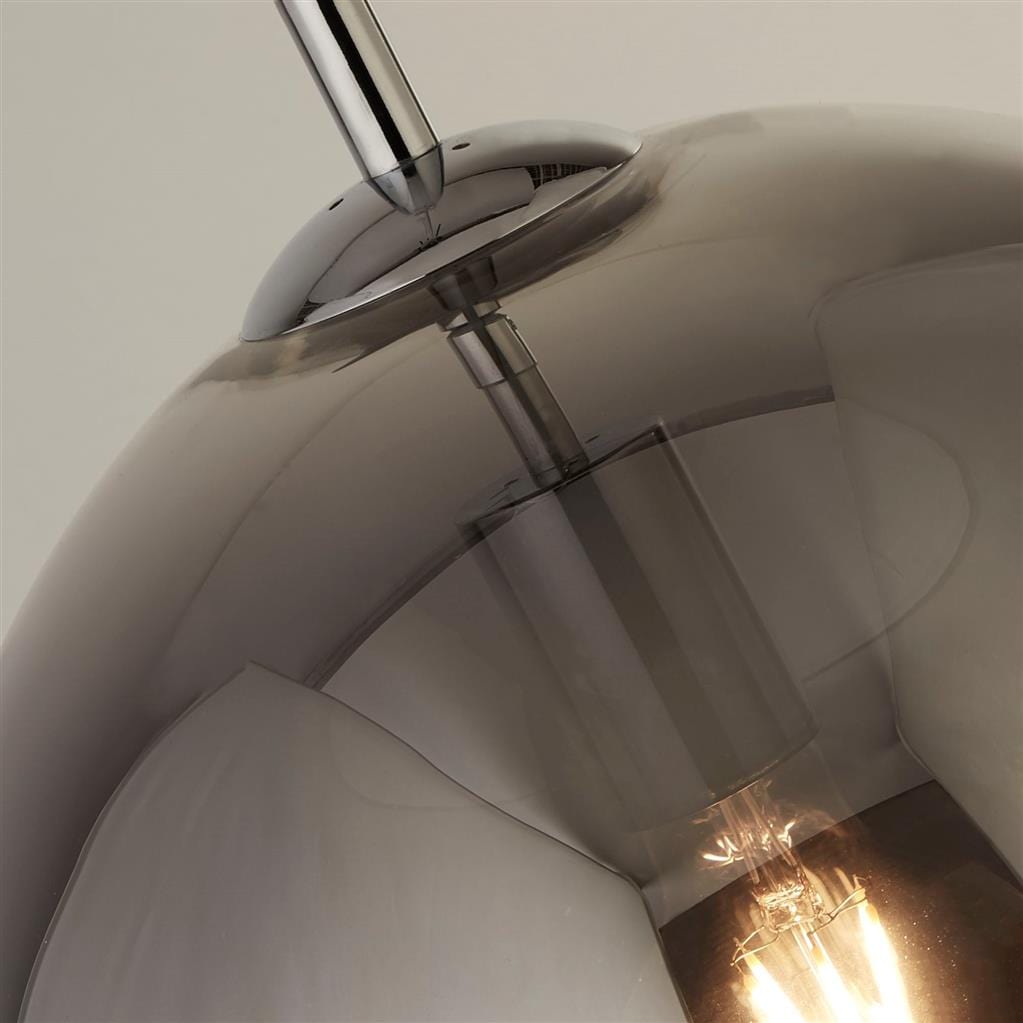 Searchlight Balls Pendant - Chrome Metal & Smoked Glass 1635SM