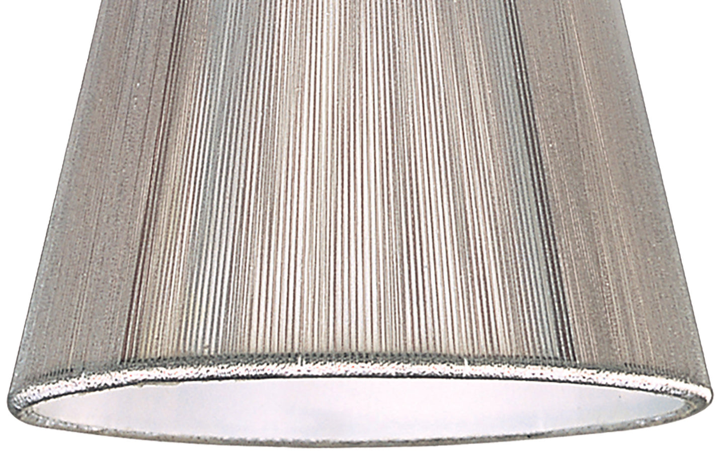 Clip On Silk String Shade Silver Grey 80/130mm x 110mm by Mantra