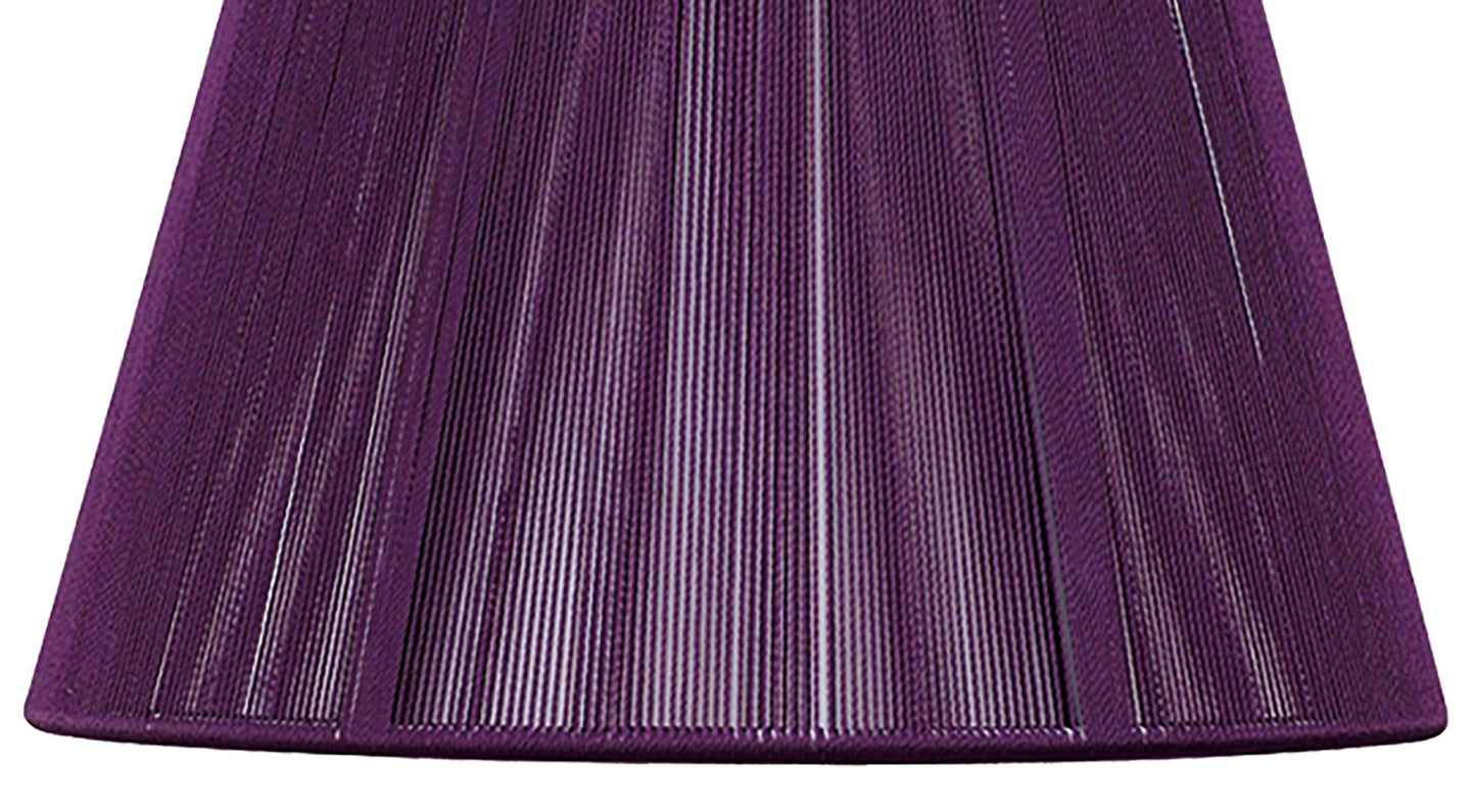 Silk String Shade Aubergine 190/300mm x 200mm by Mantra