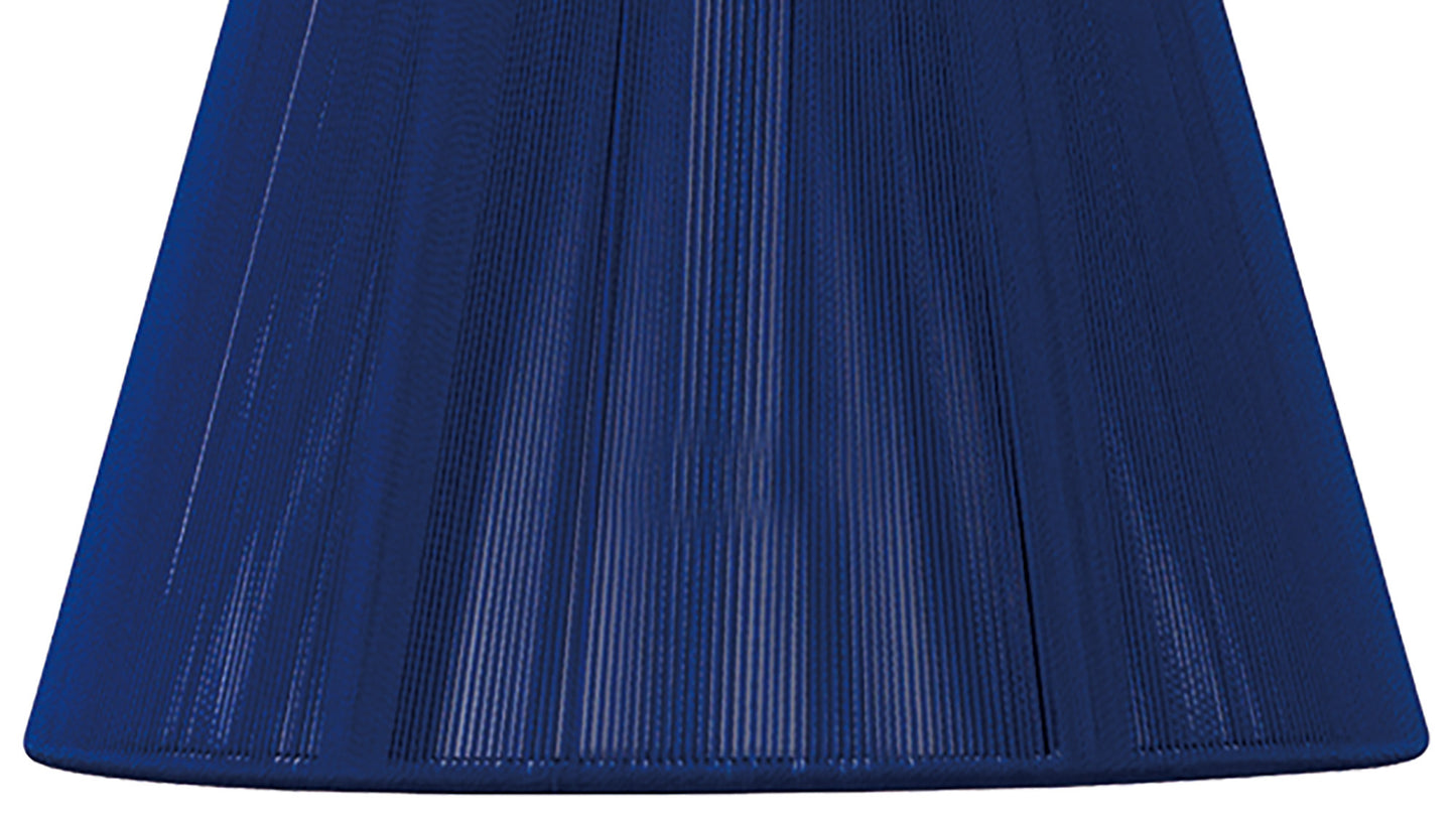 Silk String Shade Midnight Blue 190/300mm x 200mm by Mantra
