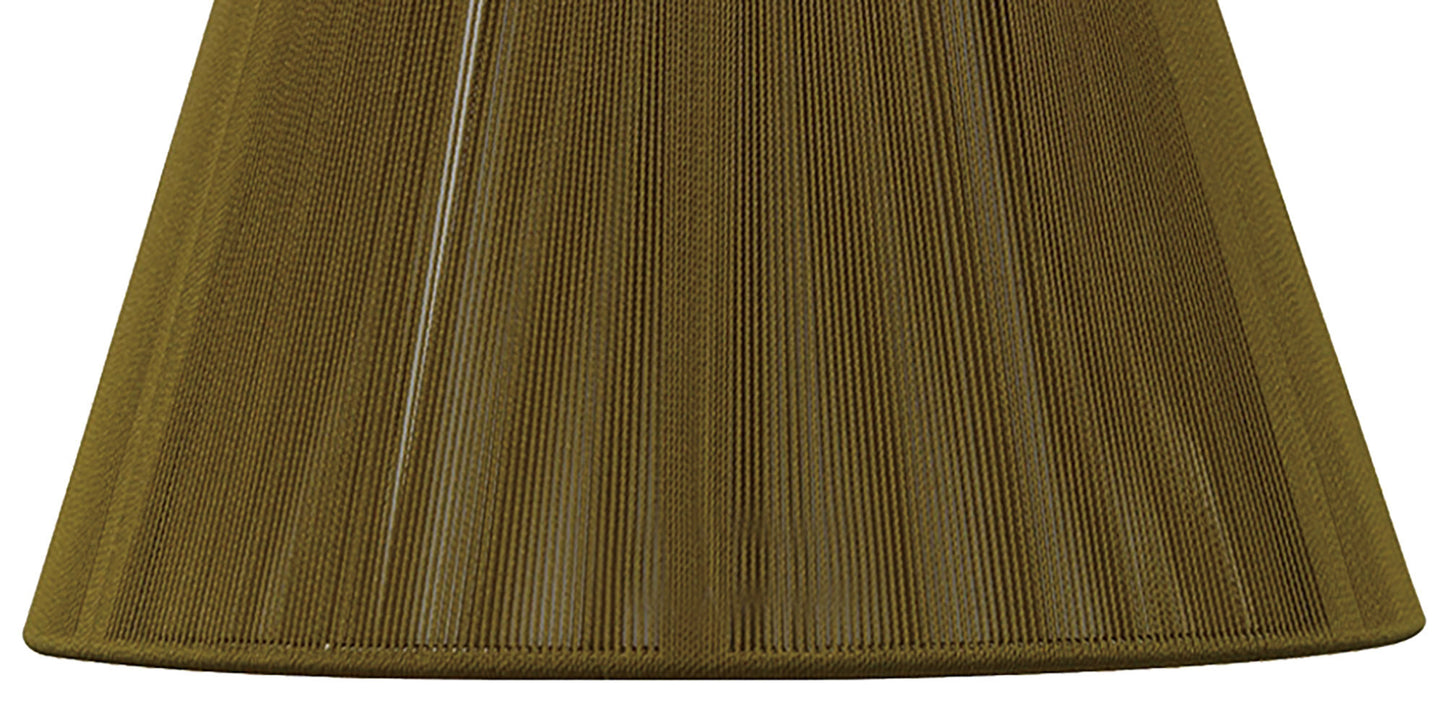 Silk String Shade Olive 250/400mm x 250mm by Mantra