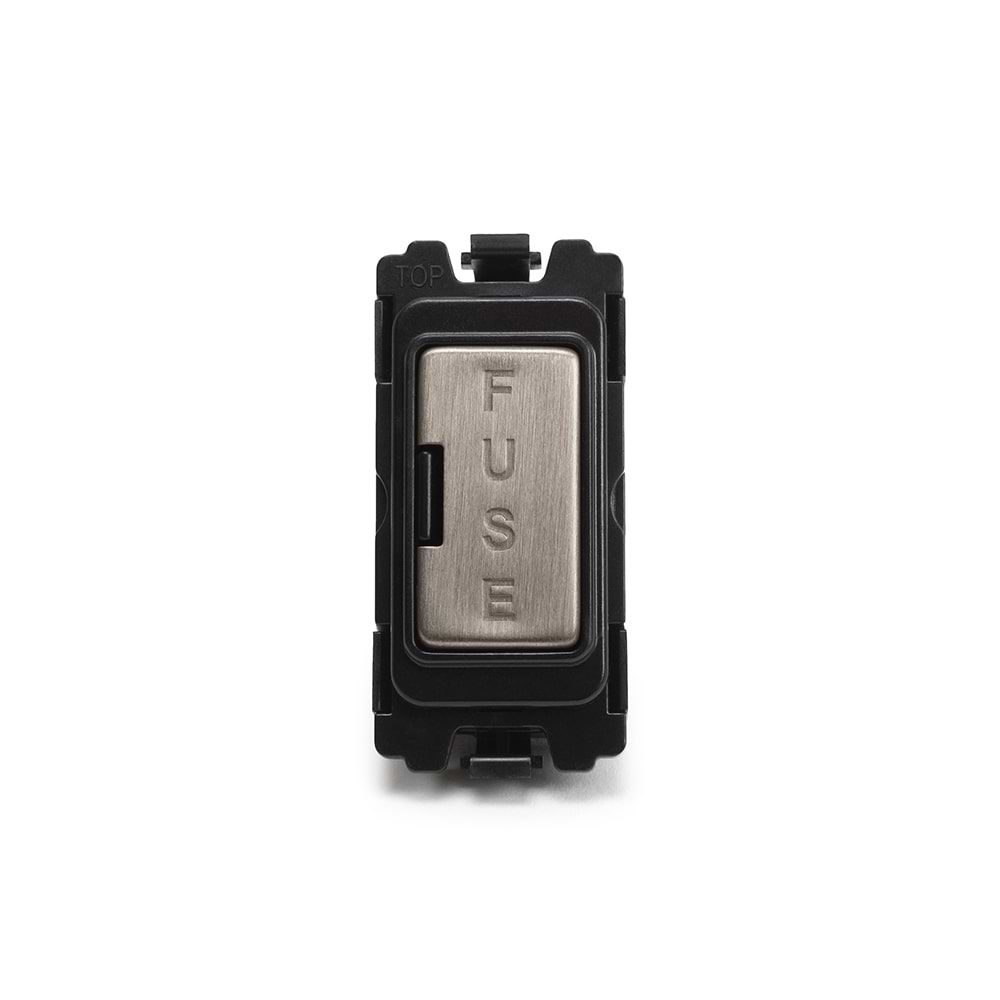 The Lombard Collection Brushed Chrome Fused Connection Unit RM-Grid Switch Module