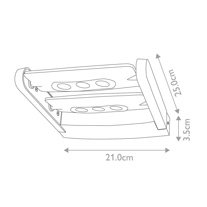 Sigmund 6 Light Wall Light - Graphite