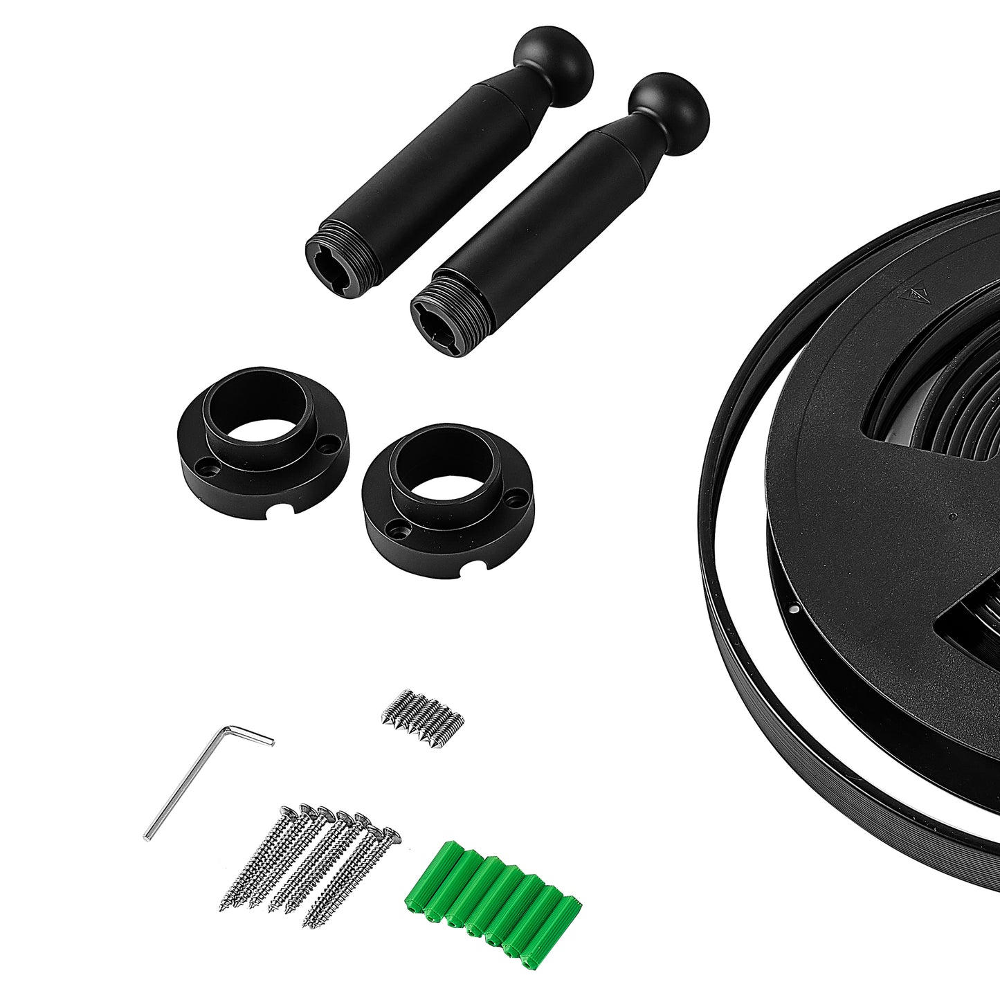 Skyline 5m Corner Accessory Kit For LED Strip, Black by Mantra