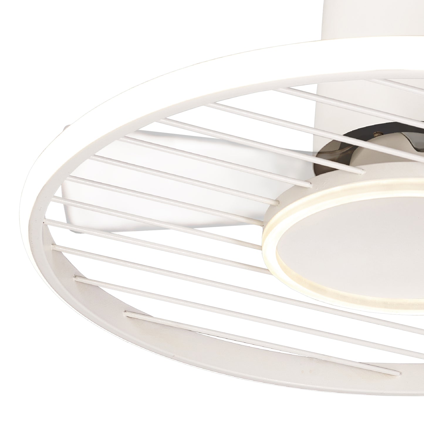 Soho 45W LED Dimmable Ceiling Light With Built-In 30W DC Fan, 2700-5000K Remote & APP Control, 3150lm, White, 5yrs Warranty by Mantra