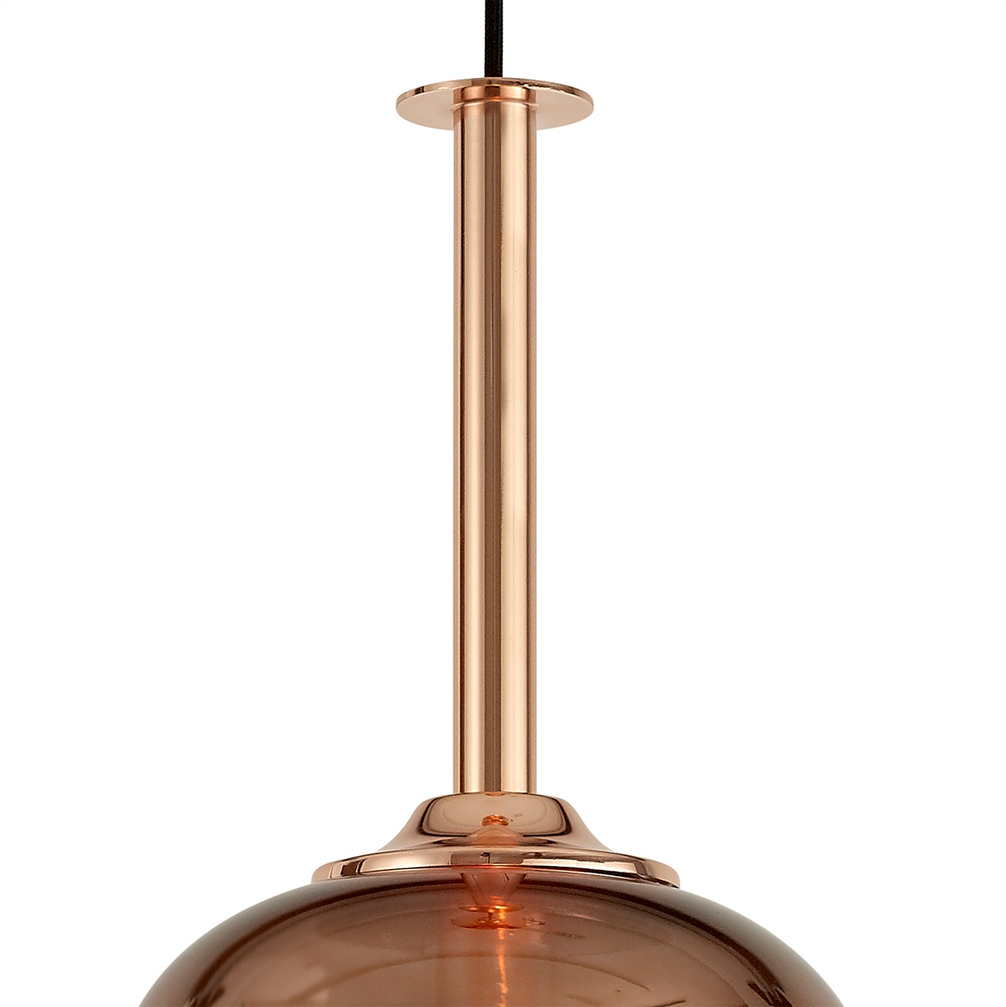Sonata Pendant 29cm Round, 1 x E27, Copper by Mantra