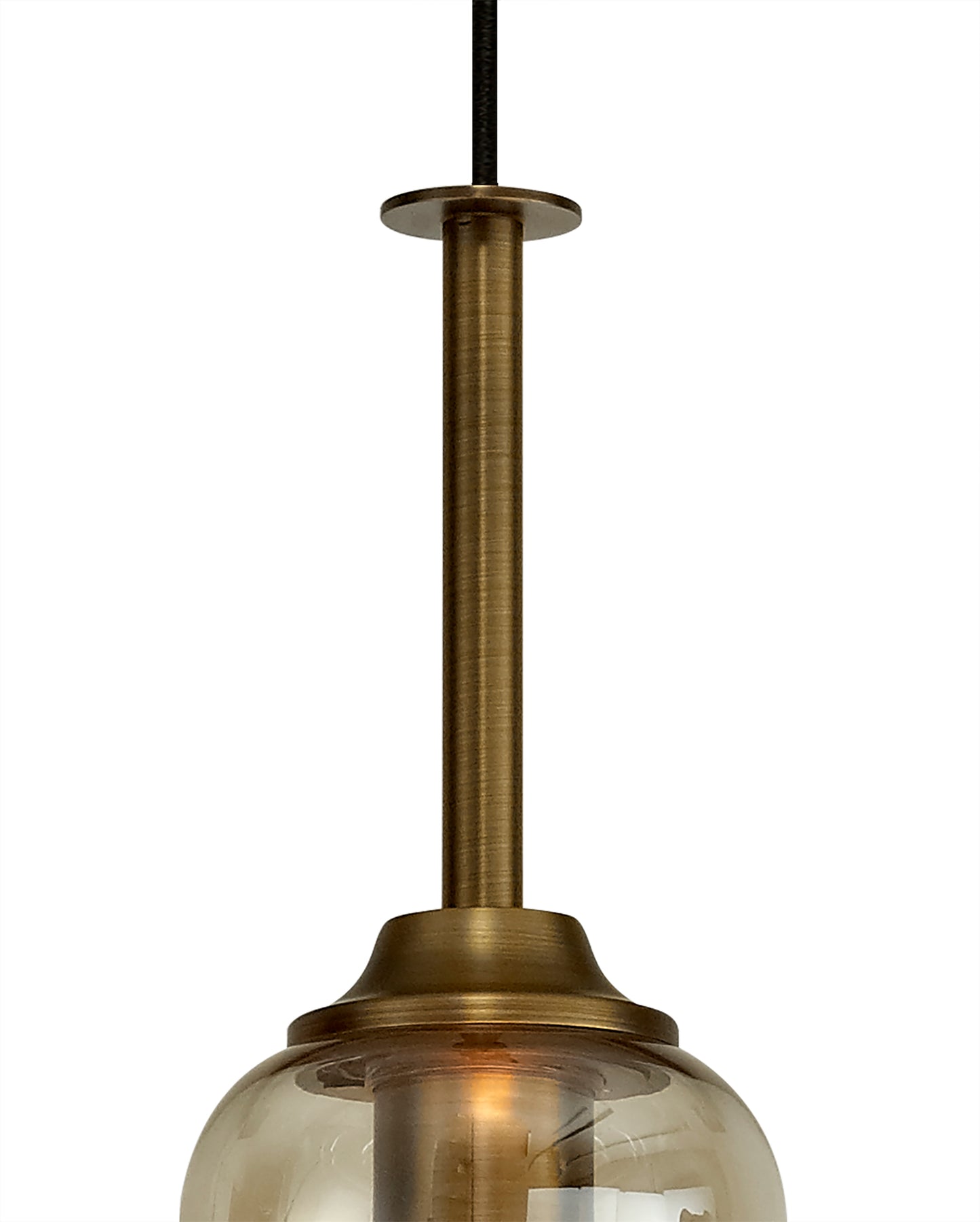 Sonata Pendant 15cm Round, 1 x E27, Bronze by Mantra