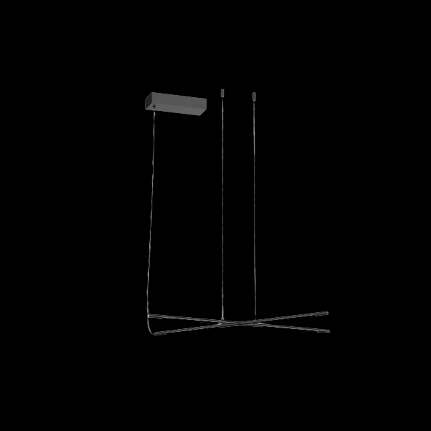 Tubular 4 Light Pendant Matt Black (Model A) - MD18001070-4ABLK