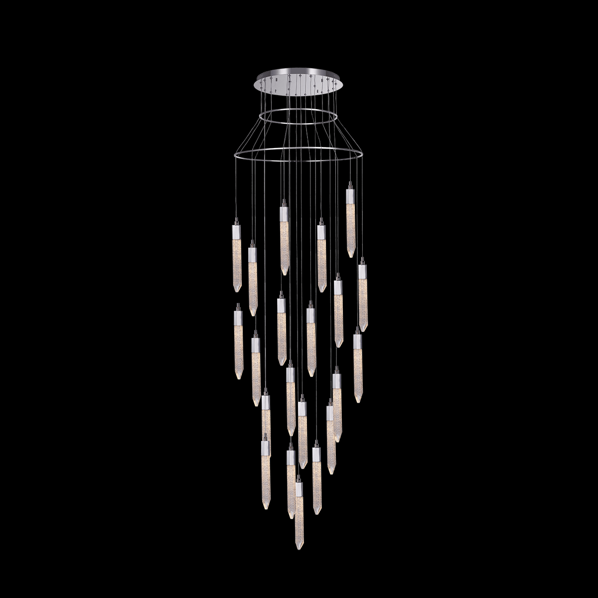 Shard 21 Light Adjustable Pendant (Chrome) - MD17003025-21A CHR