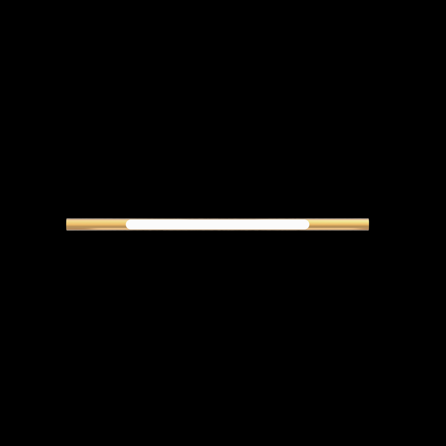 Tubular 33cm Satin Gold Rod Open One End - TUB-33A-GOL