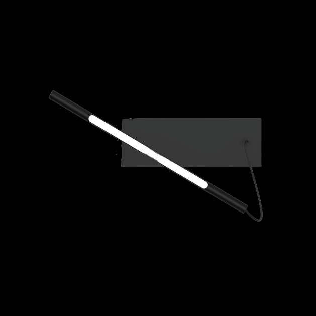 Tubular Pendant Box Black with 33cm Rod and 60W Driver - TUB-D33-60W-BLK