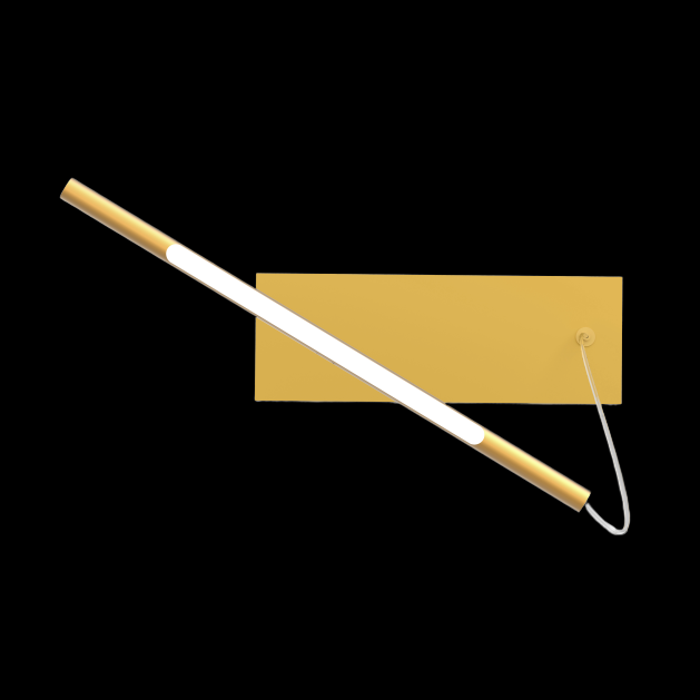 Tubular Pendant Box Satin Gold with 33cm Rod and 60W Driver - TUB-D33-60W-GOL