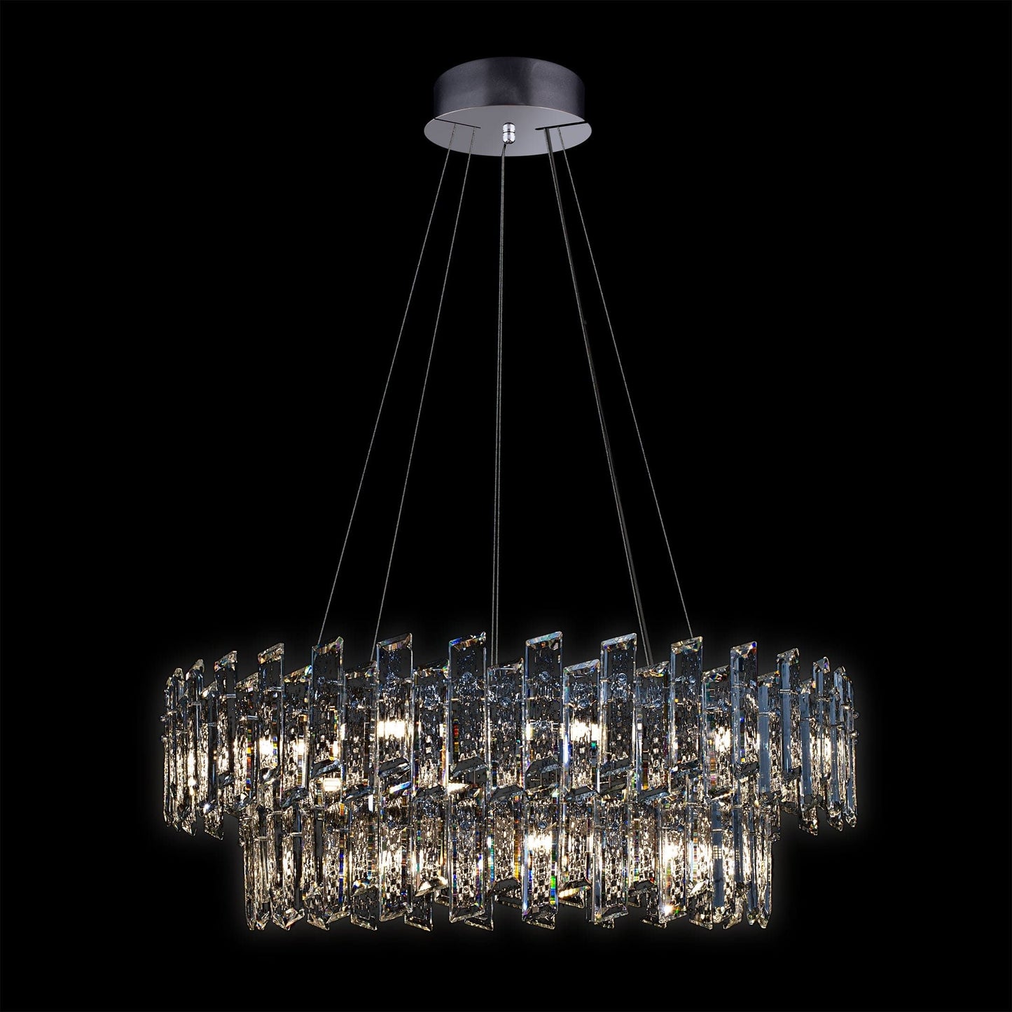 Crisiante Pendant 2 Tier 9/12LT Chrome - MD22020110-21BCHR