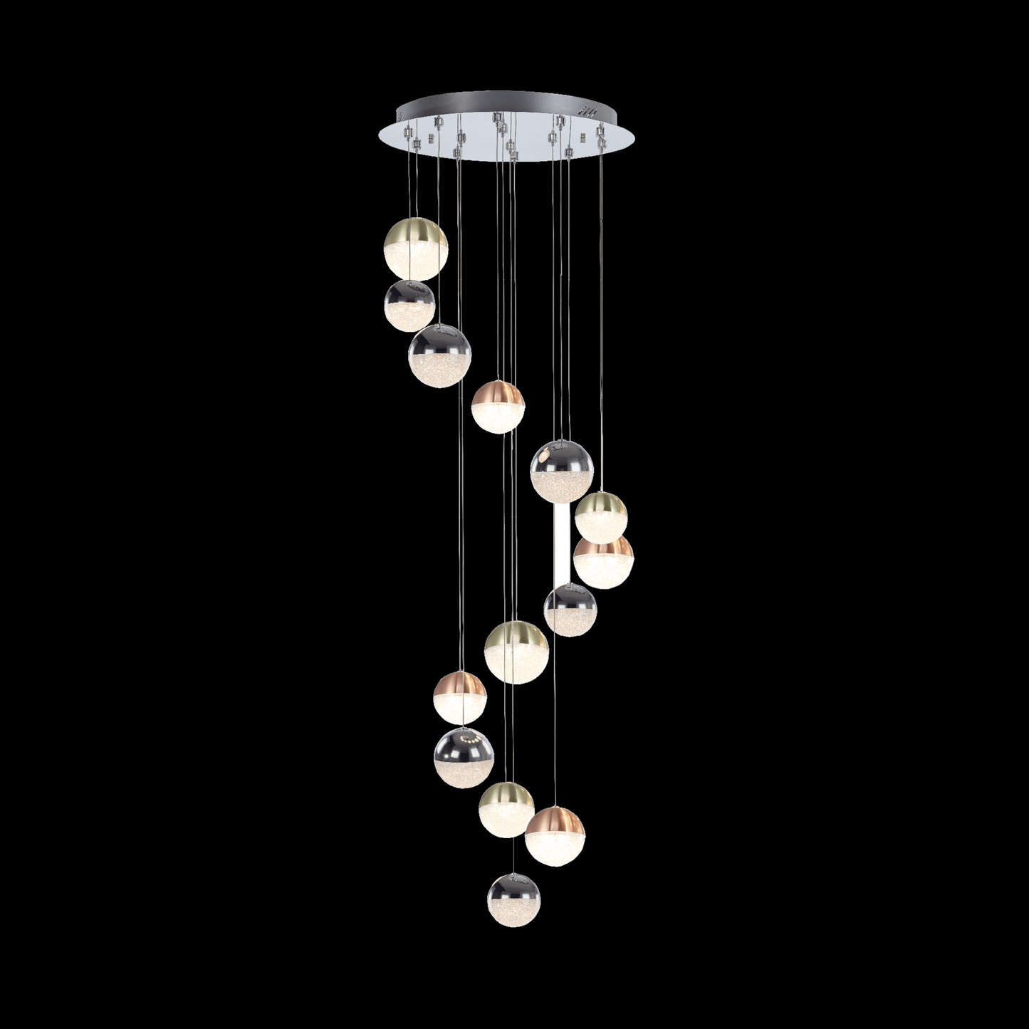 Eclipse 14 Light Adjustable Pendant (Mix colour) - MD14003057-14AMIX