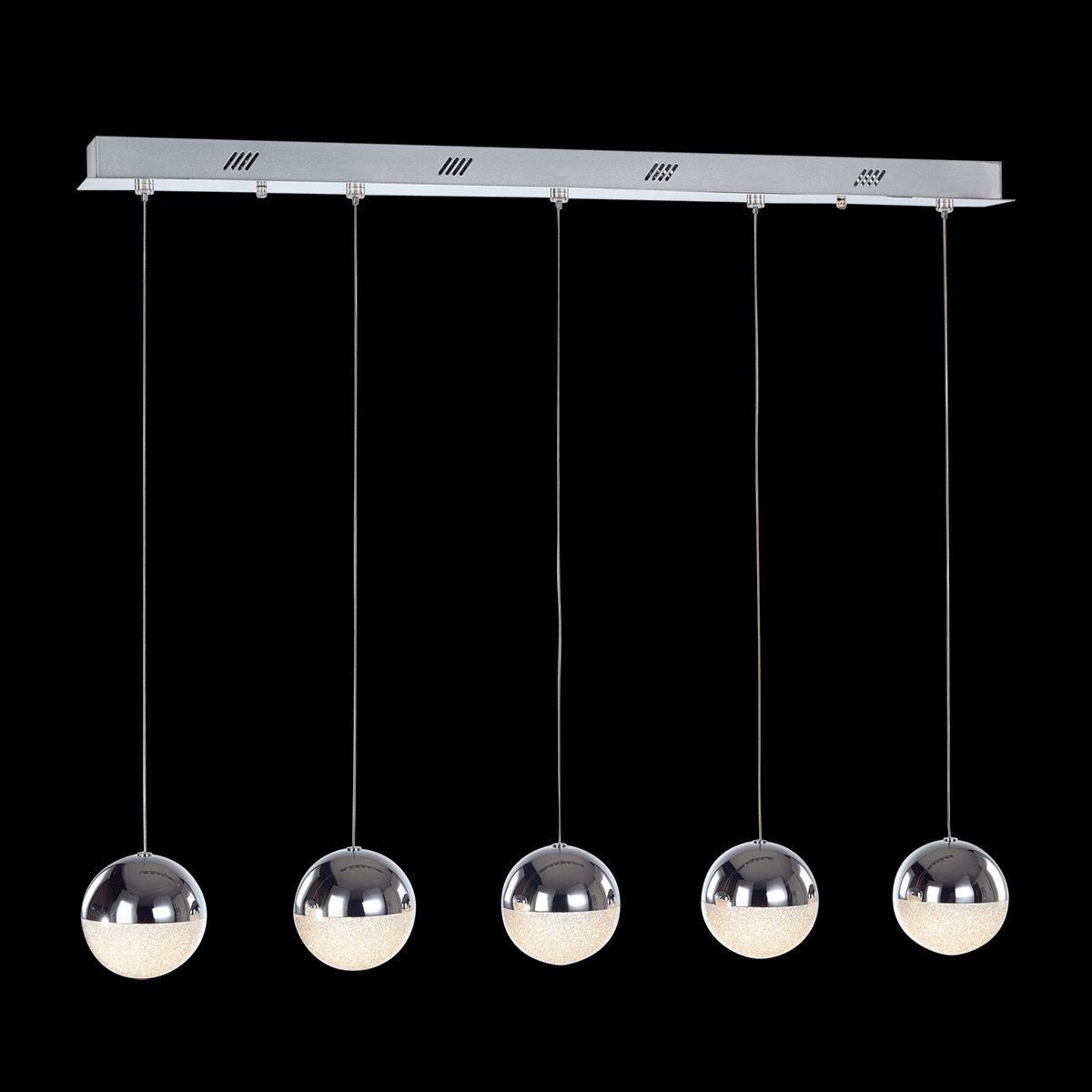 Eclipse 5 Light bar Adjustable Pendant (Chrome) - MD14003057-5D CHR