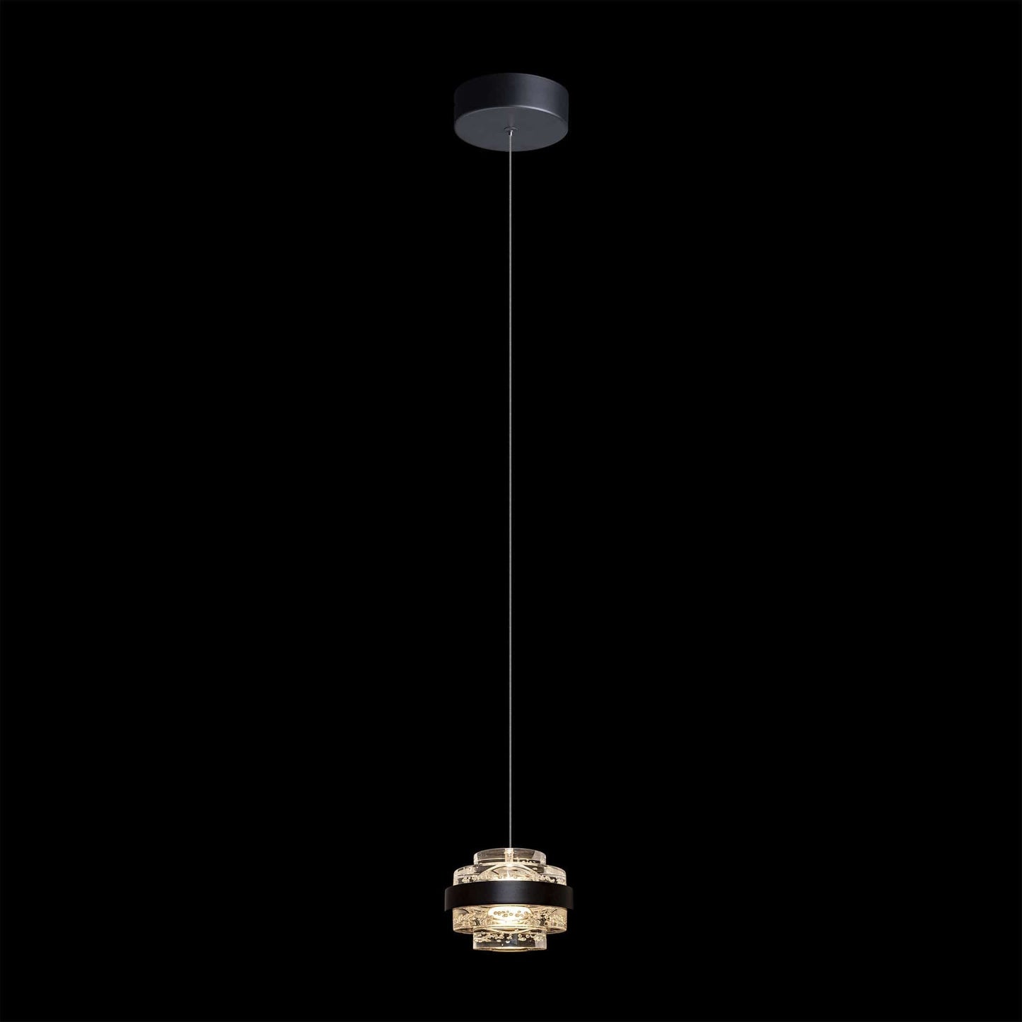 Geo LED Single Clear Pendant Brushed Gold - MD22030002-1ABG