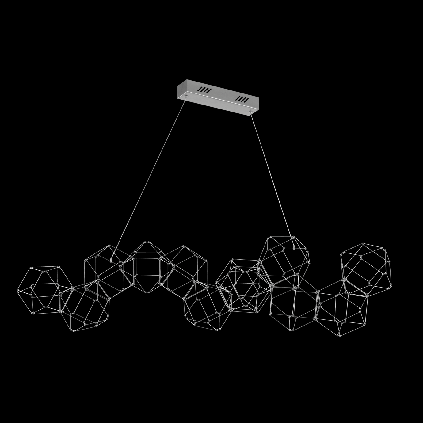 Lucciola 12 Prism Linear Pendant Stainless Steel - MD18001068-12ASS