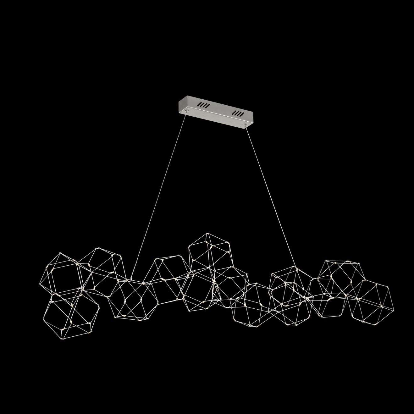 Lucciola 14 Prism Linear Pendant Stainless Steel - MD18001068-14ASS