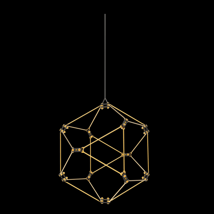 Lucciola Single Pendant Brass Small - MD18001068-1ABRS