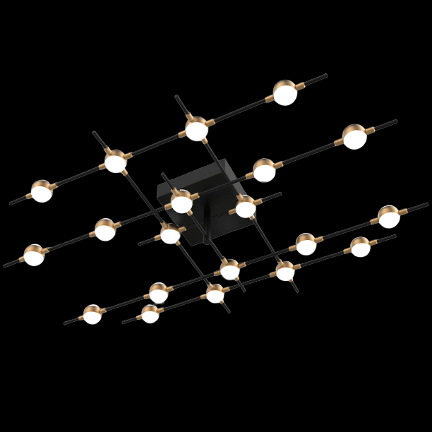 Molecular 20 Light Flush (Black and Gold) (Model A) - MX18001067-20ABG
