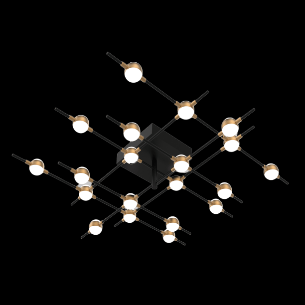 Molecular 20 Light Flush (Black and Gold) (Model B) - MX18001067-20BBG