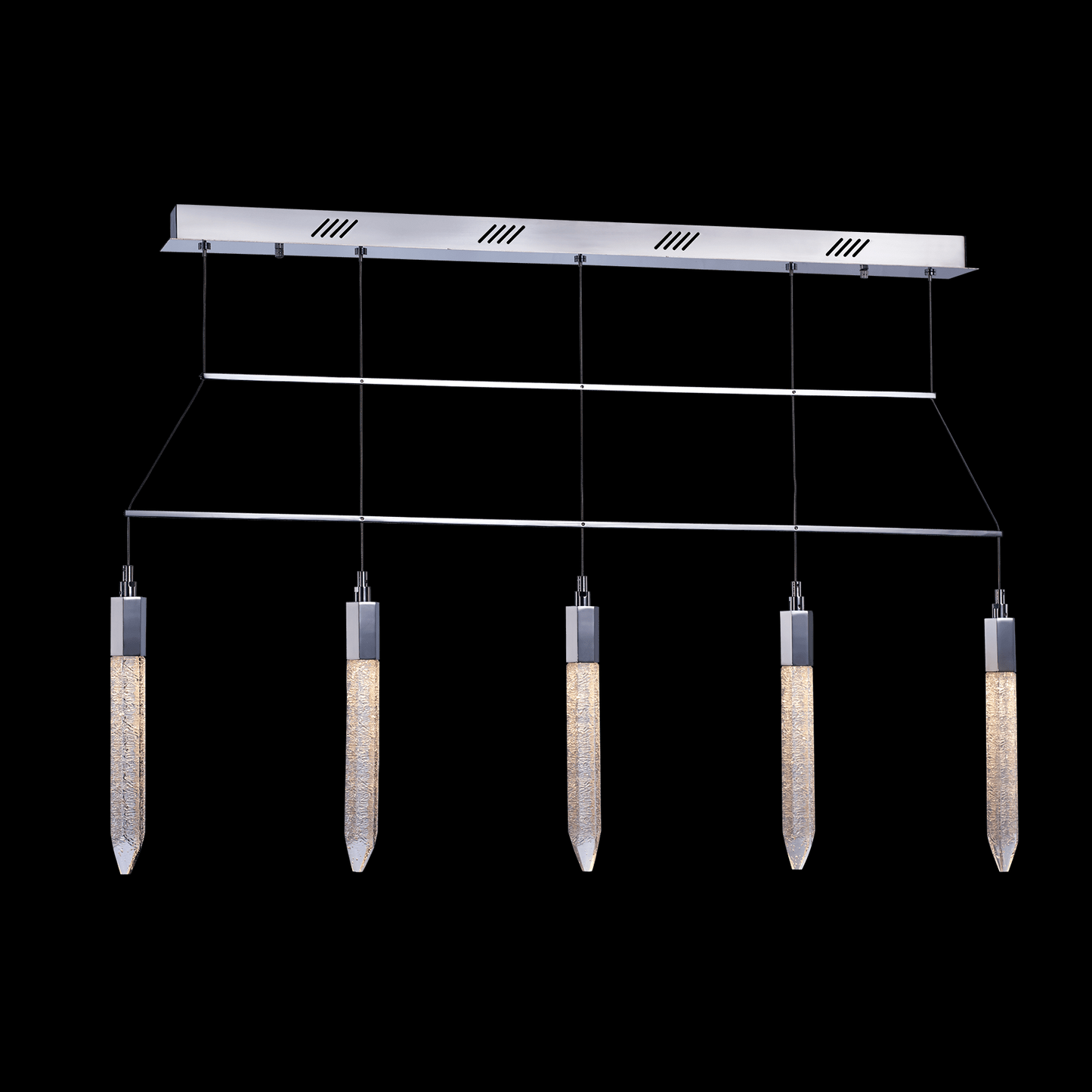 Shard 5 Light bar Adjustable Pendant (Chrome) - MD17003025-5A CHR