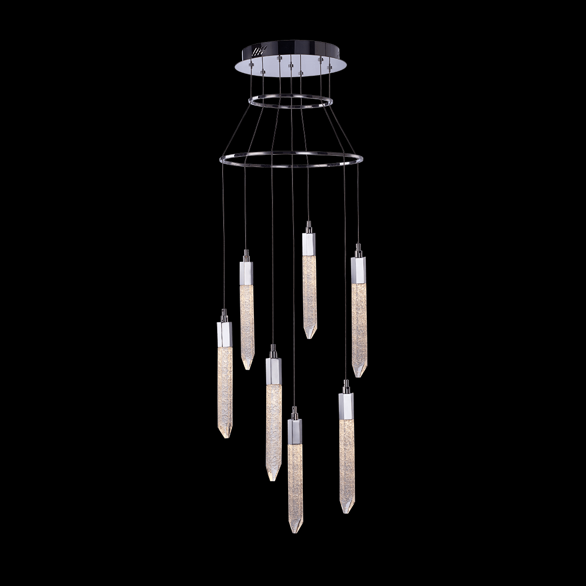 Shard 7 Light Adjustable Pendant (Chrome) - MD17003025-7A CHR