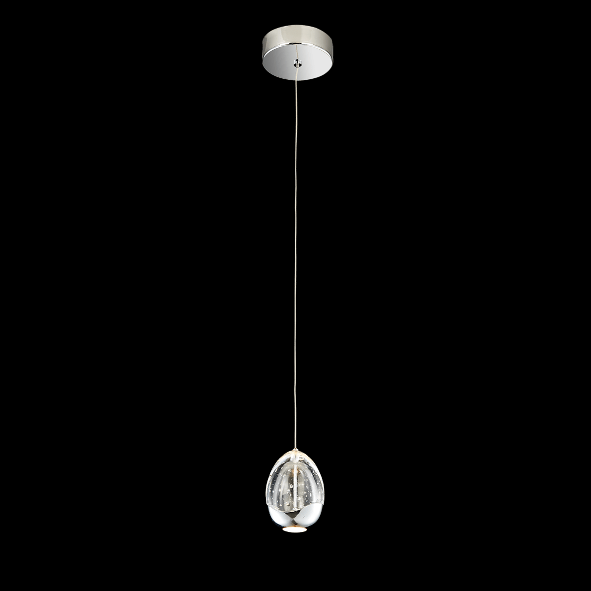 Terrene 1 Light Adjustable Pendant (Chrome) - MD13003023-1A CHR