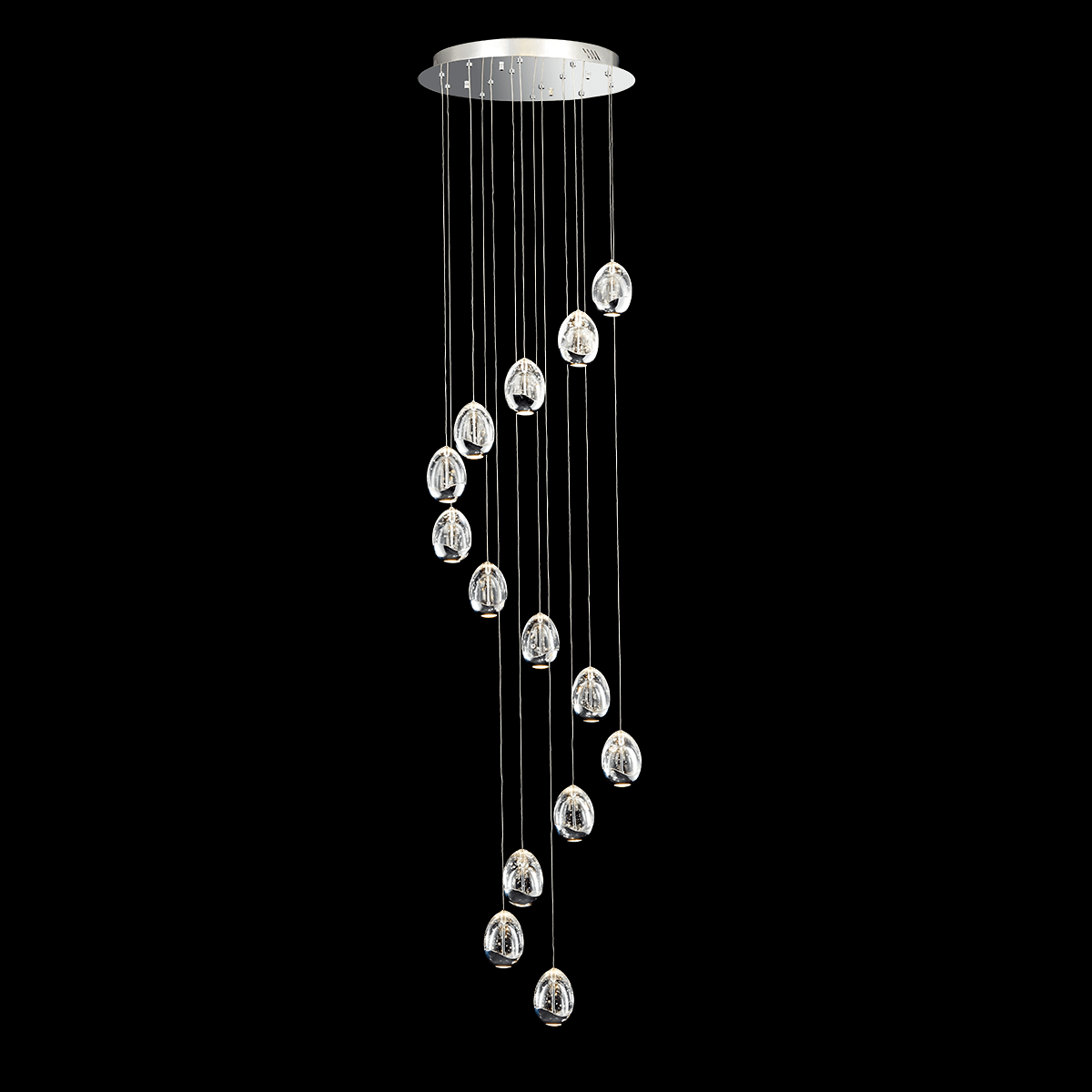 Terrene 14 Light Adjustable Pendant (Chrome) - MD13003023-14A CHR