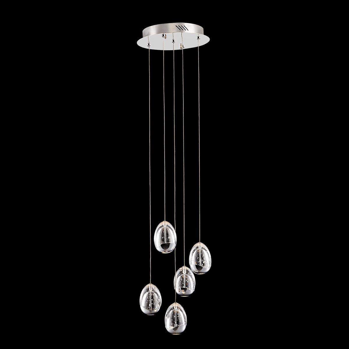 Terrene 5 Light Adjustable Pendant (Chrome) - MD13003023-5A CHR